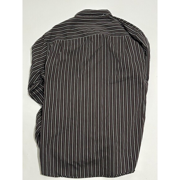 BKE Buckle Contour Shirt Mens XL Extra Large? Black Striped Long Sleeve Button - Picture 8 of 8
